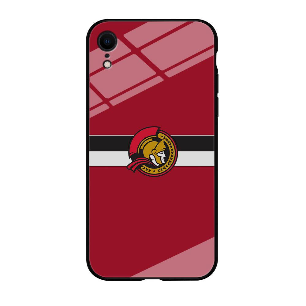 Hockey Ottawa Senators NHL 001 iPhone XR Case-Tempered Glass Case-Xtracase