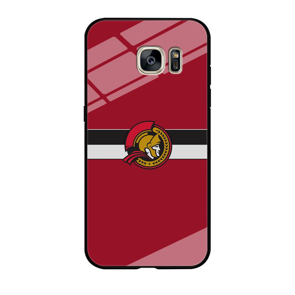 Hockey Ottawa Senators NHL 001 Samsung Galaxy S7 Edge Case-Tempered Glass Case-Xtracase