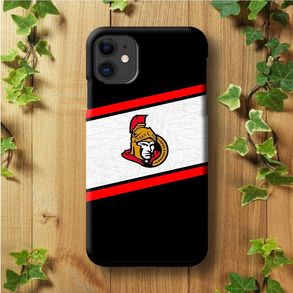 Hockey Ottawa Senators NHL 002 iPhone 11 Case-Plastic / Full Wrap (3D Case)-Xtracase