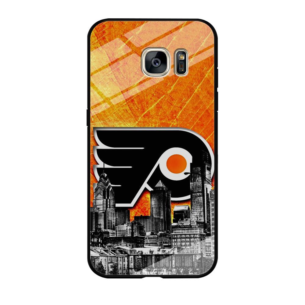 Hockey Philadelphia Flyers NHL 001 Samsung Galaxy S7 Edge Case-Tempered Glass Case-Xtracase