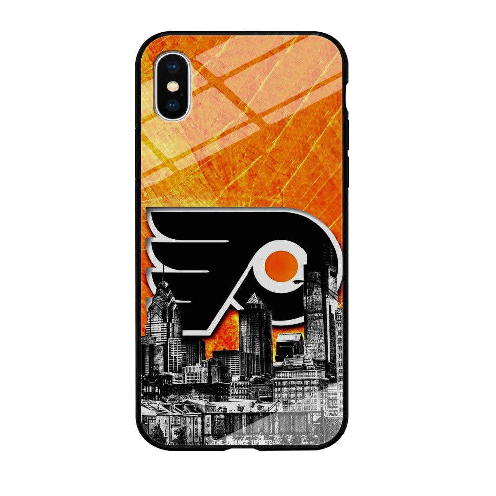 Hockey Philadelphia Flyers NHL 001 iPhone X Case-Tempered Glass Case-Xtracase