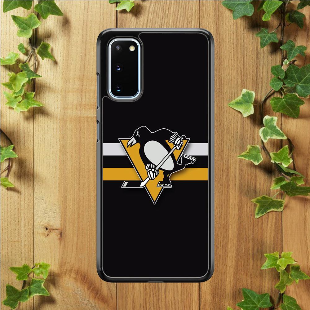 Hockey Pittsburgh Penguins NHL 001 Samsung Galaxy S20 Case-Rubber / Black (2D Case)-Xtracase