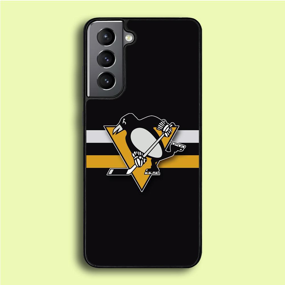 Hockey Pittsburgh Penguins NHL 001 Samsung Galaxy S21 Plus Case-Rubber / Black (2D Case)-Xtracase