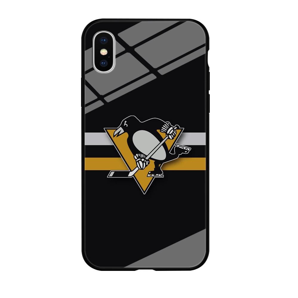 Hockey Pittsburgh Penguins NHL 001 iPhone Xs Max Case-Tempered Glass Case-Xtracase