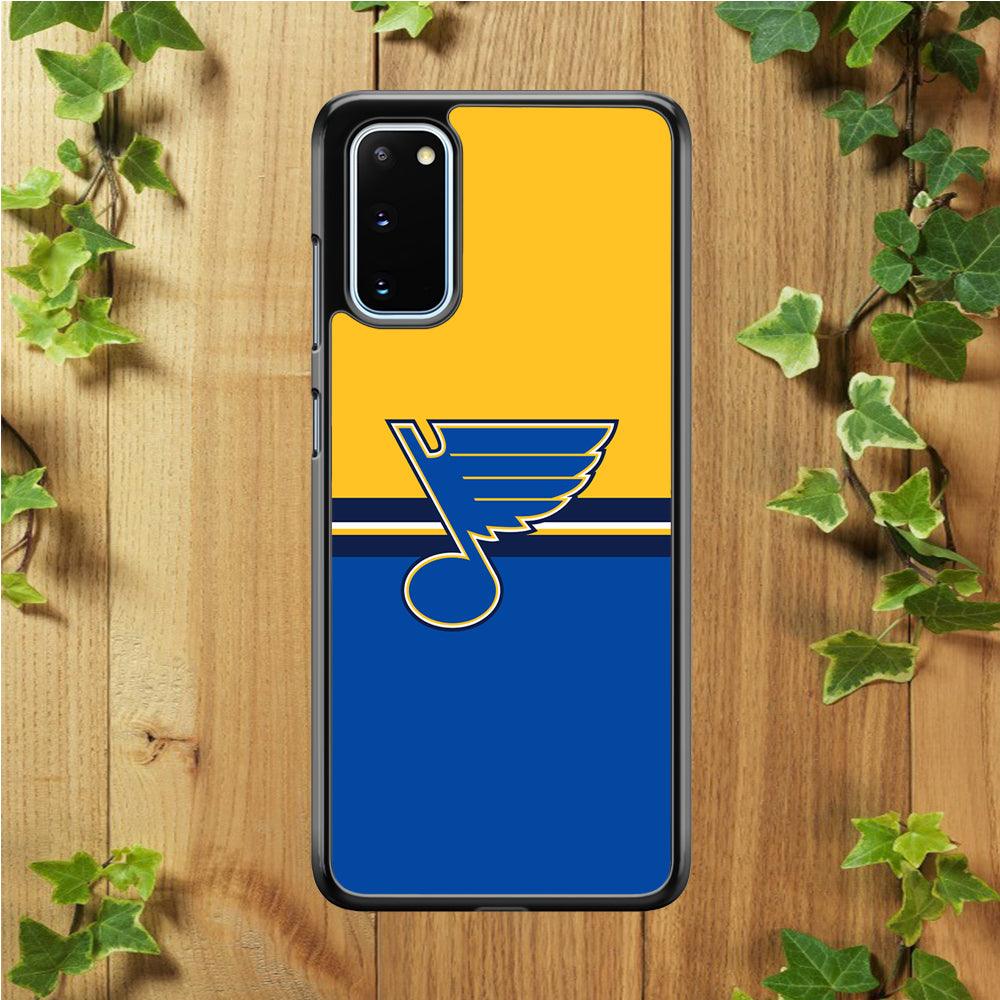 Hockey St. Louis Blues NHL 001 Samsung Galaxy S20 Case-Rubber / Black (2D Case)-Xtracase