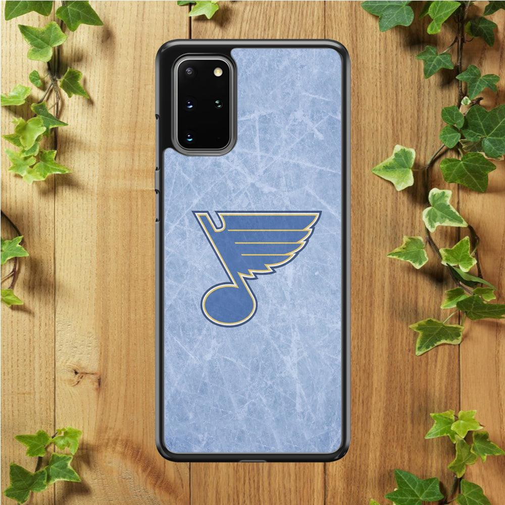 Hockey St. Louis Blues NHL 002 Samsung Galaxy S20 Plus Case-Rubber / Black (2D Case)-Xtracase