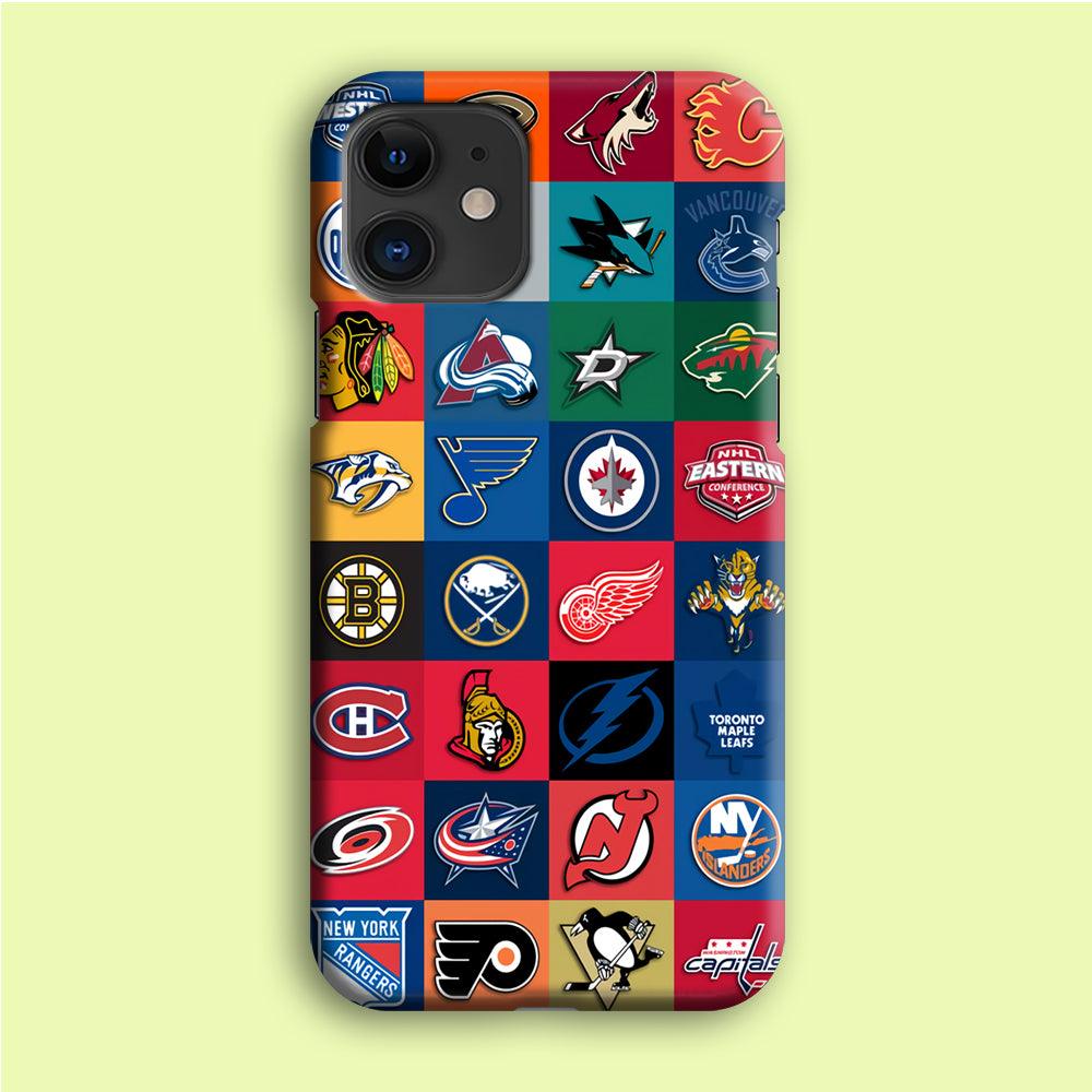 Hockey Teams NHL 001 iPhone 12 Mini Case-Plastic / Full Wrap (3D Case)-Xtracase