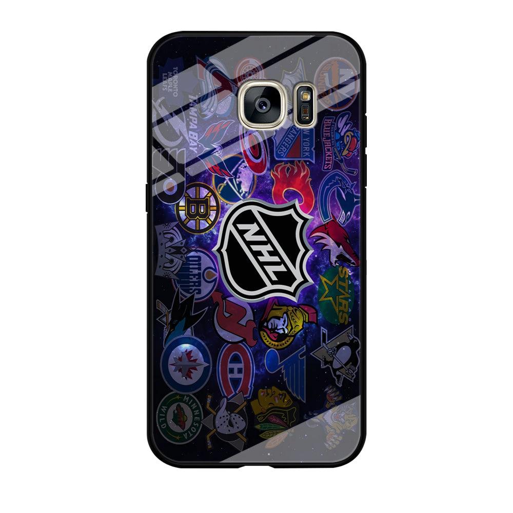 Hockey Teams NHL 002 Samsung Galaxy S7 Edge Case-Tempered Glass Case-Xtracase