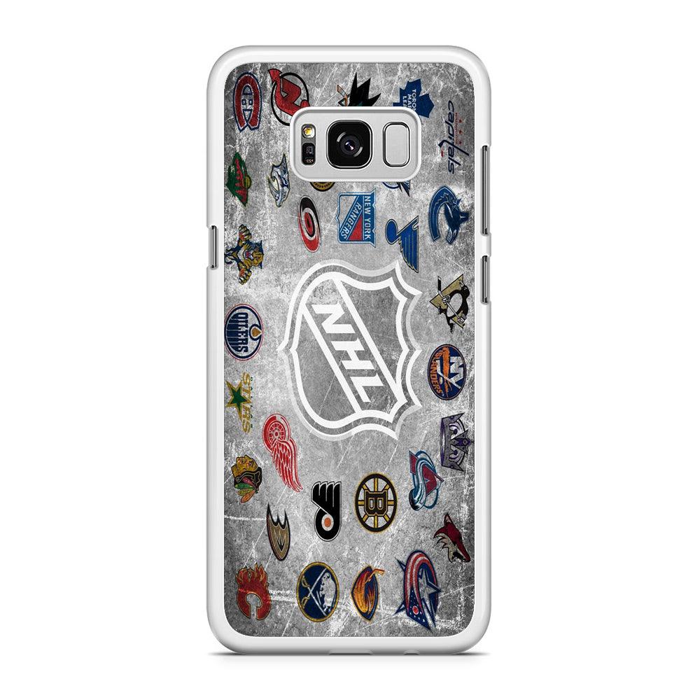 Hockey Teams NHL 003 Samsung Galaxy S8 Plus Case-Rubber / White (2D Case)-Xtracase