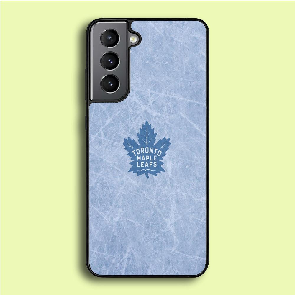 Hockey Toronto Maple Leafs NHL 001 Samsung Galaxy S21 Plus Case-Rubber / Black (2D Case)-Xtracase