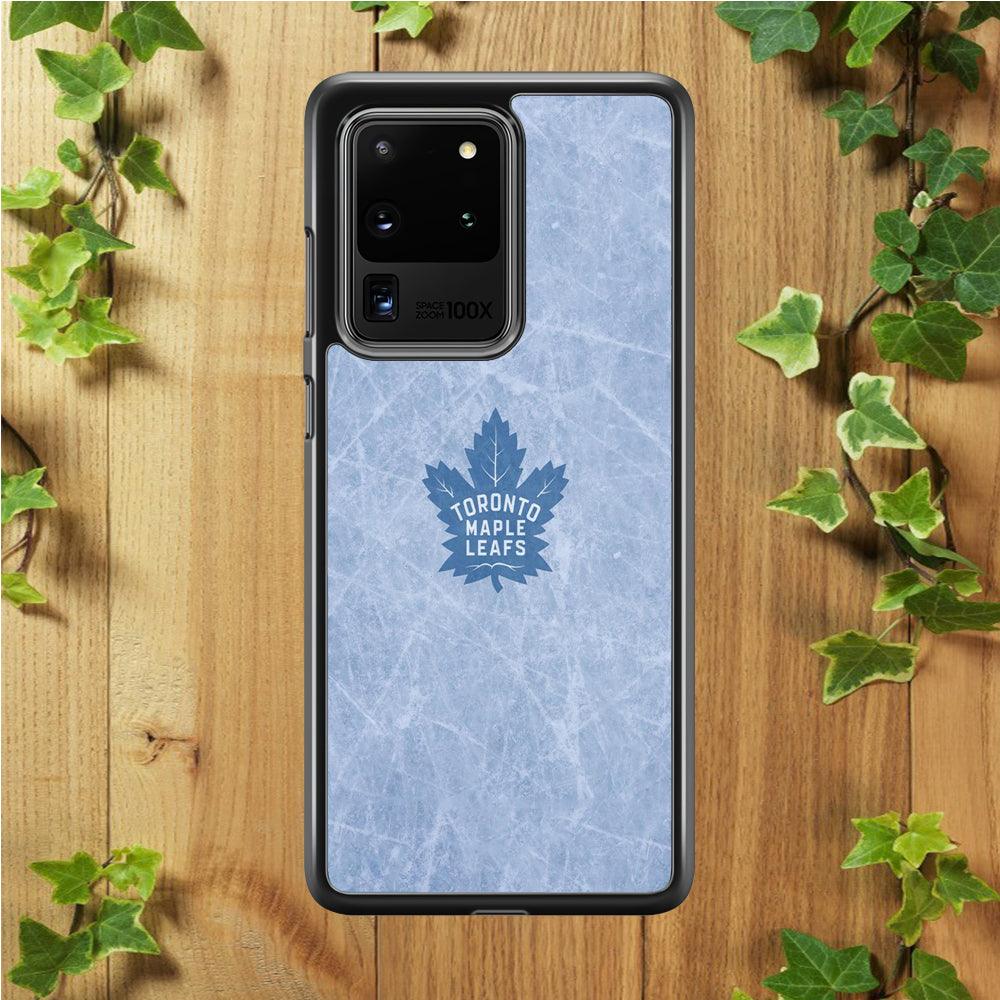 Hockey Toronto Maple Leafs NHL 001 Samsung Galaxy S20 Ultra Case-Rubber / Black (2D Case)-Xtracase