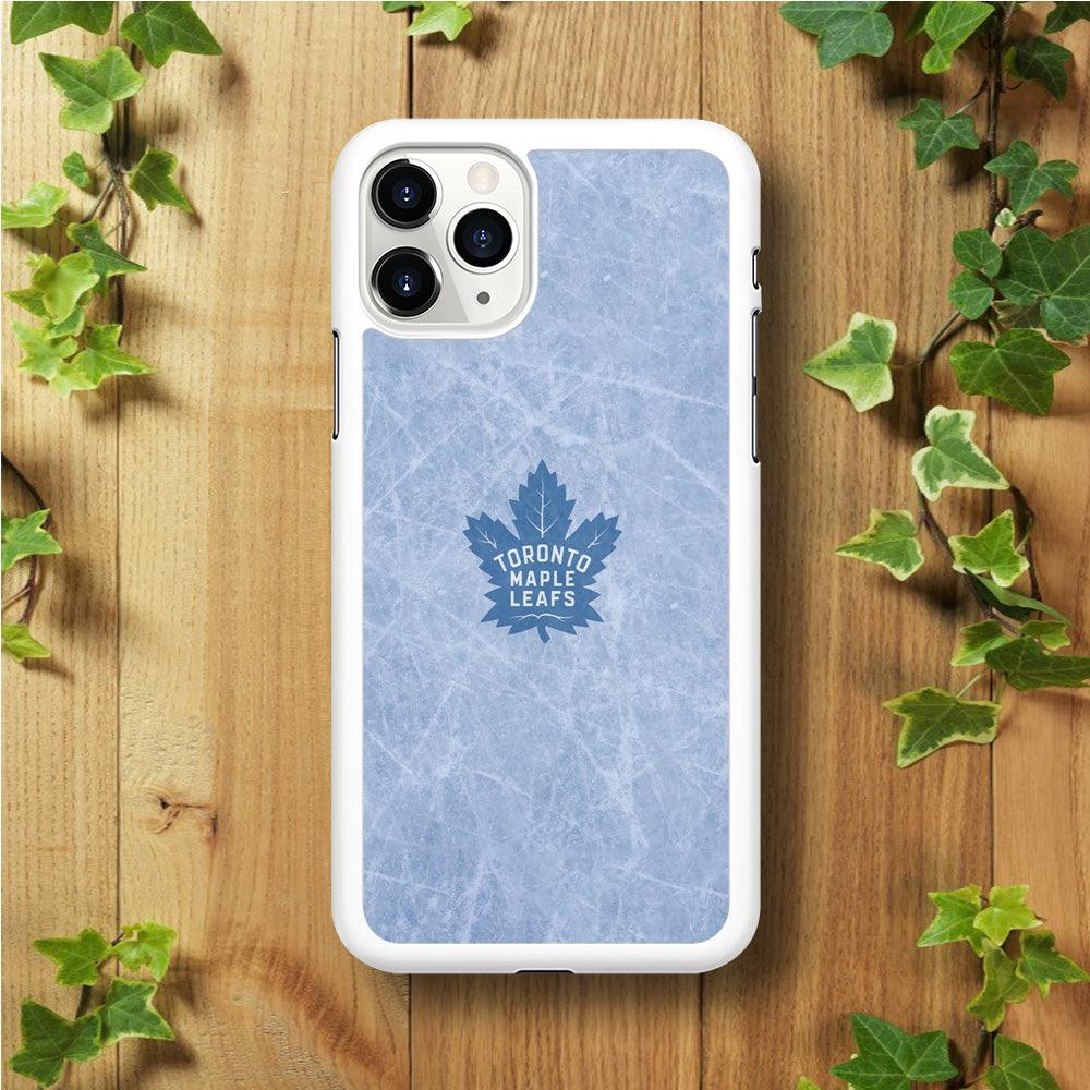 Hockey Toronto Maple Leafs NHL 001 iPhone 11 Pro Case-Rubber / White (2D Case)-Xtracase