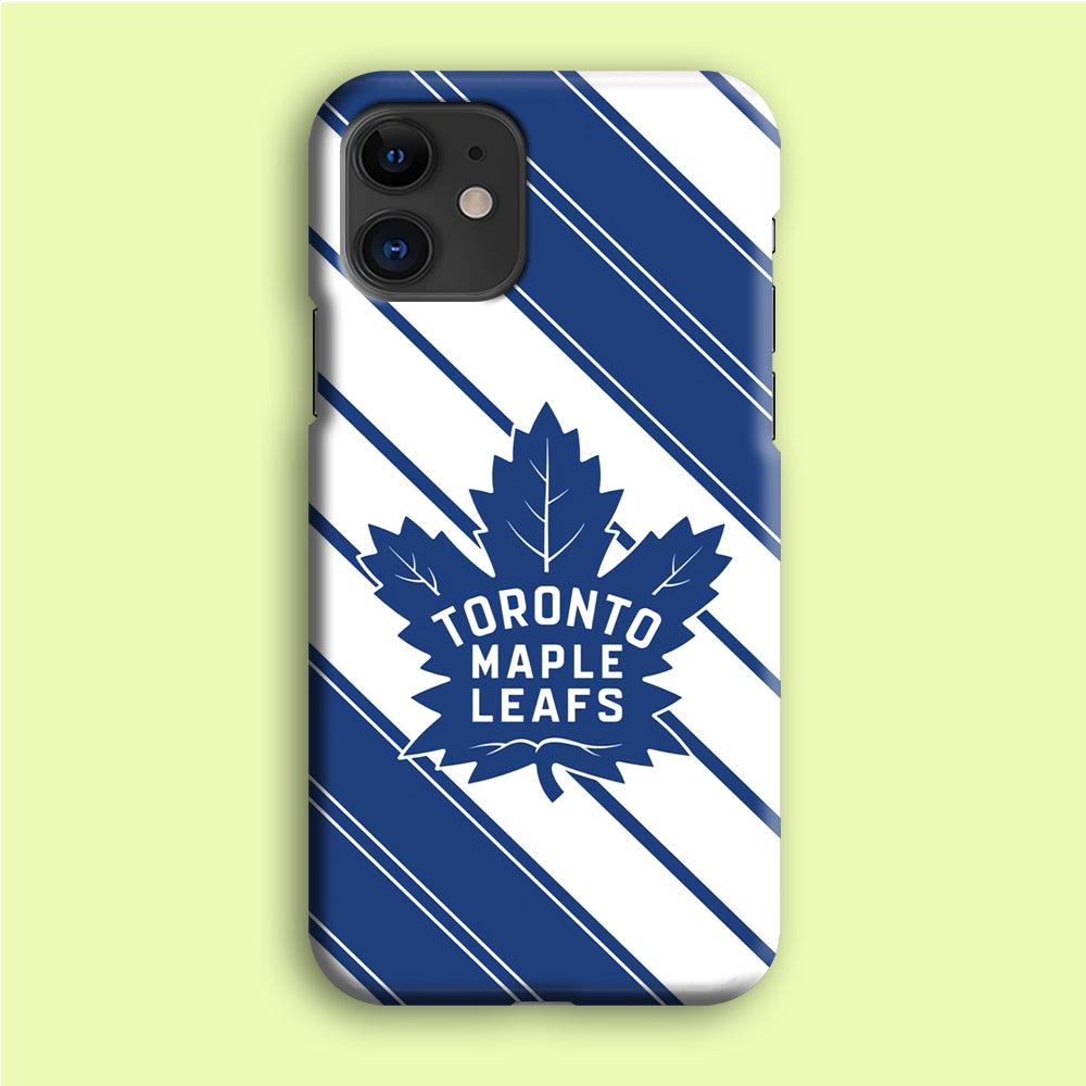Hockey Toronto Maple Leafs NHL 002 iPhone 12 Case-Plastic / Full Wrap (3D Case)-Xtracase