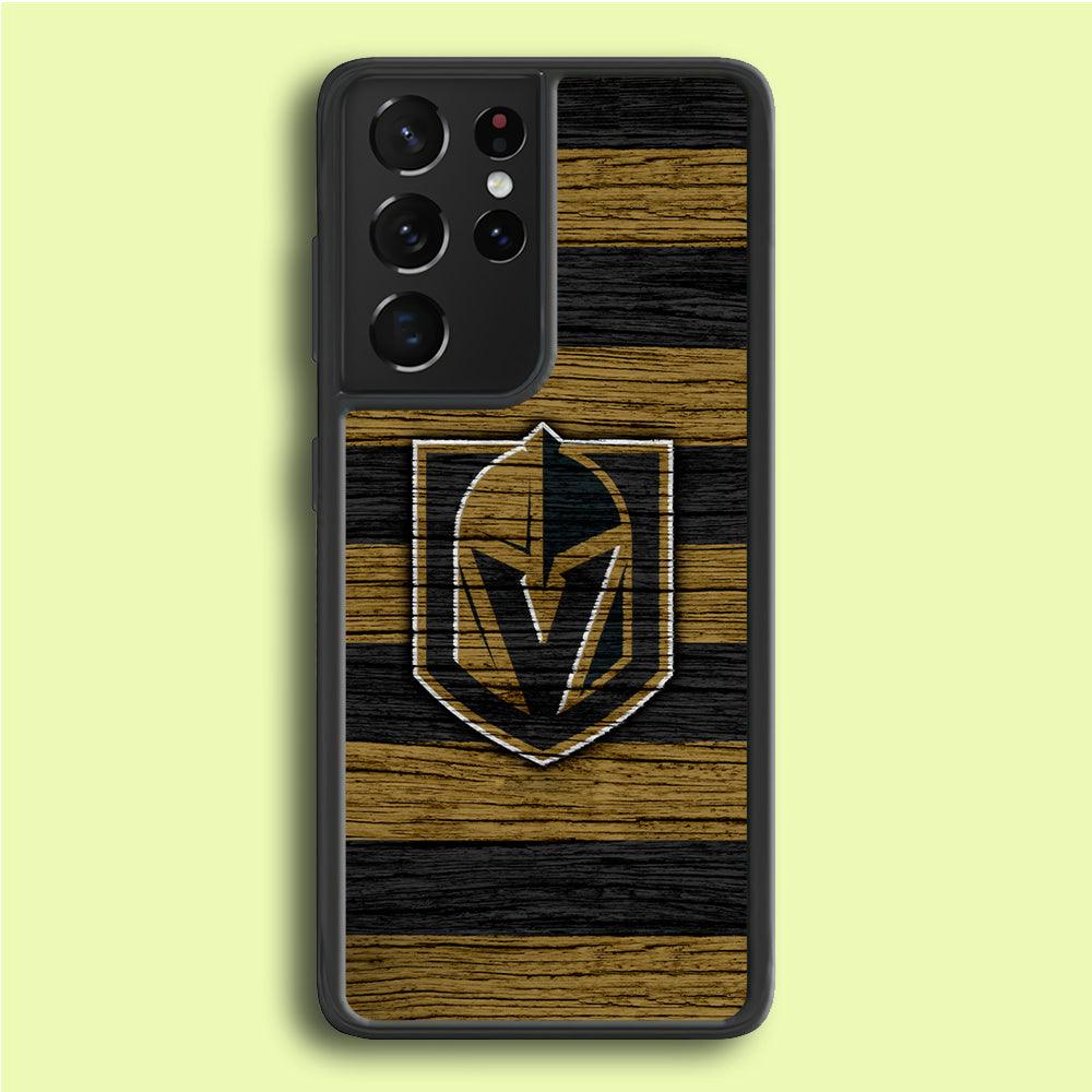 Hockey Vegas Golden Knights NHL 001 Samsung Galaxy S21 Ultra Case-Rubber / Black (2D Case)-Xtracase