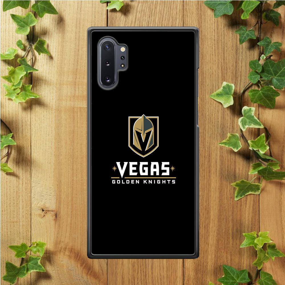 Hockey Vegas Golden Knights NHL 002 Samsung Galaxy Note 10 Plus Case-Rubber / Black (2D Case)-Xtracase