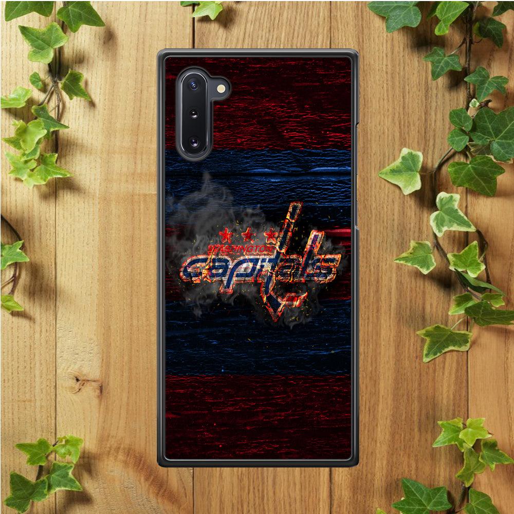 Hockey Washington Capitals NHL 001 Samsung Galaxy Note 10 Case-Rubber / Black (2D Case)-Xtracase
