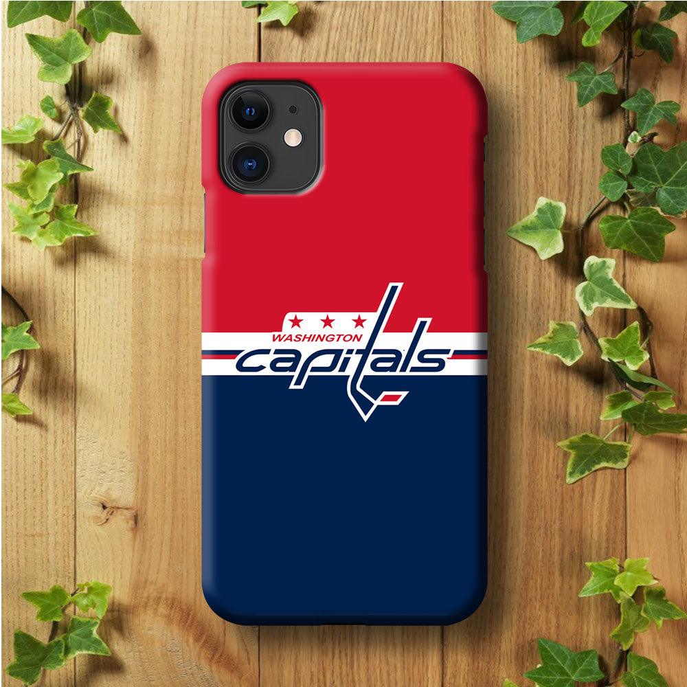 Hockey Washington Capitals NHL 002 iPhone 11 Case-Plastic / Full Wrap (3D Case)-Xtracase