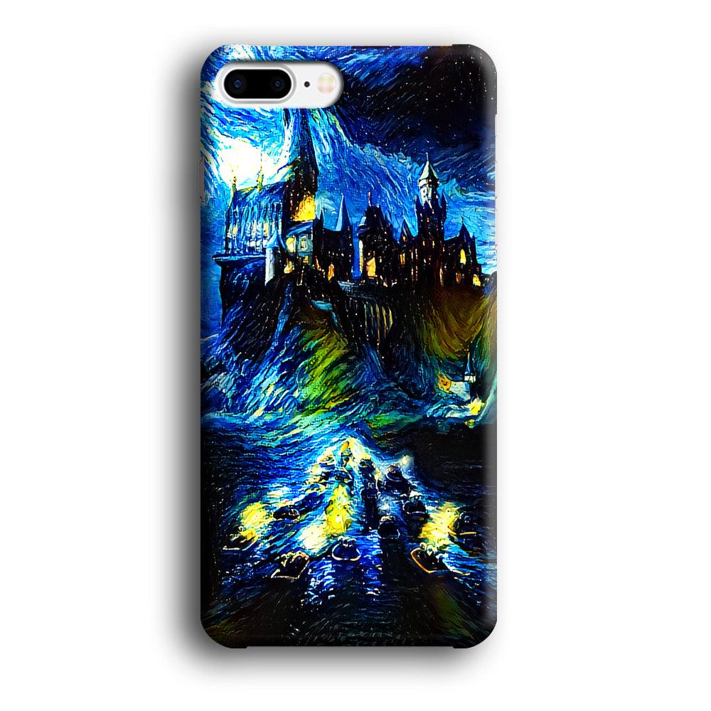 Hogwarts Starry Night iPhone 8 Plus Case-Plastic / Full Wrap (3D Case)-Xtracase