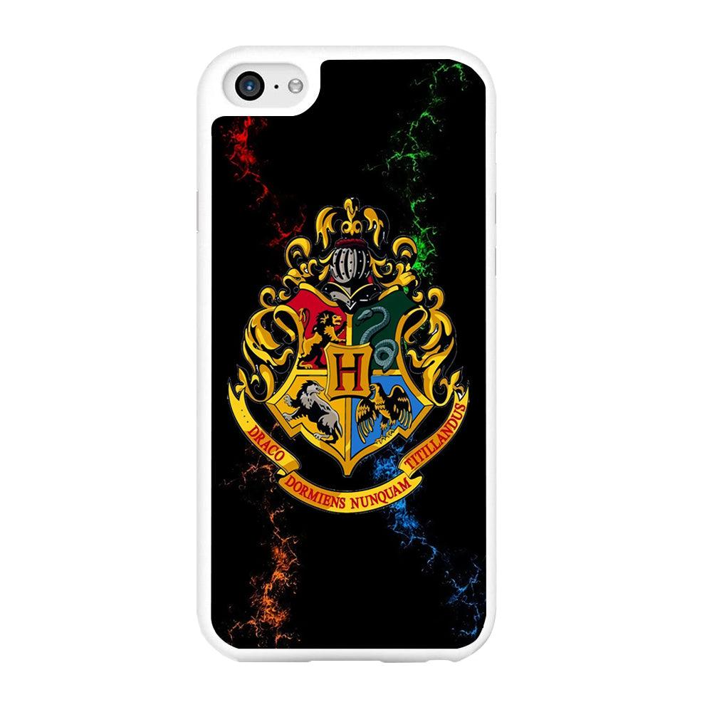 Hogwarts Symbol Black iPhone 6 | 6s Case-Rubber / White (2D Case)-Xtracase