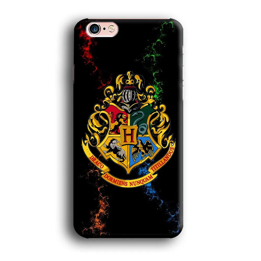 Hogwarts Symbol Black iPhone 6 Plus | 6s Plus Case-Plastic / Full Wrap (3D Case)-Xtracase