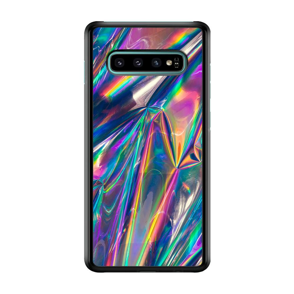 Hologram Holographic Samsung Galaxy S10 Case-Rubber / White (2D Case)-Xtracase