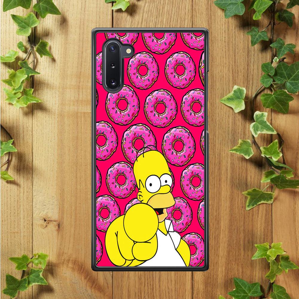Homer Simpson Donut Samsung Galaxy Note 10 Case-Plastic / Full Wrap (3D Case)-Xtracase