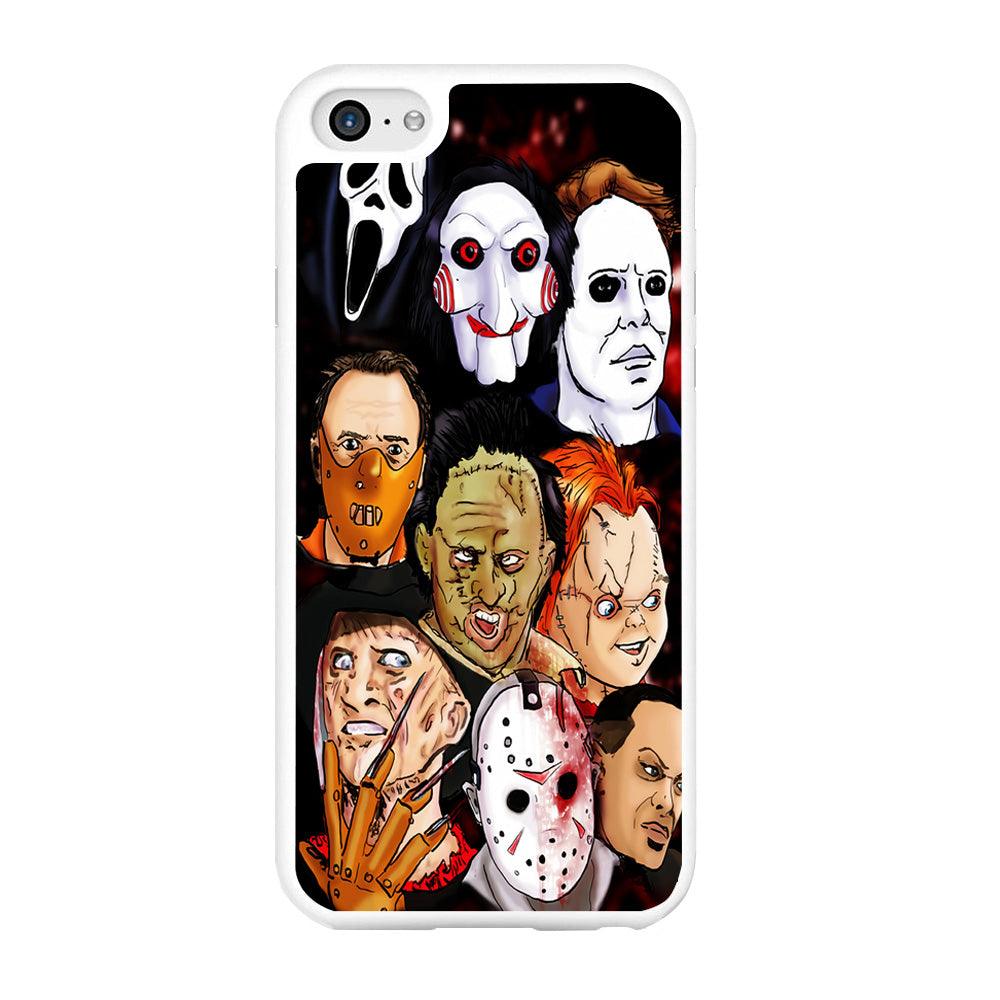 Horror Movie The Faces iPhone 6 | 6s Case-Rubber / White (2D Case)-Xtracase