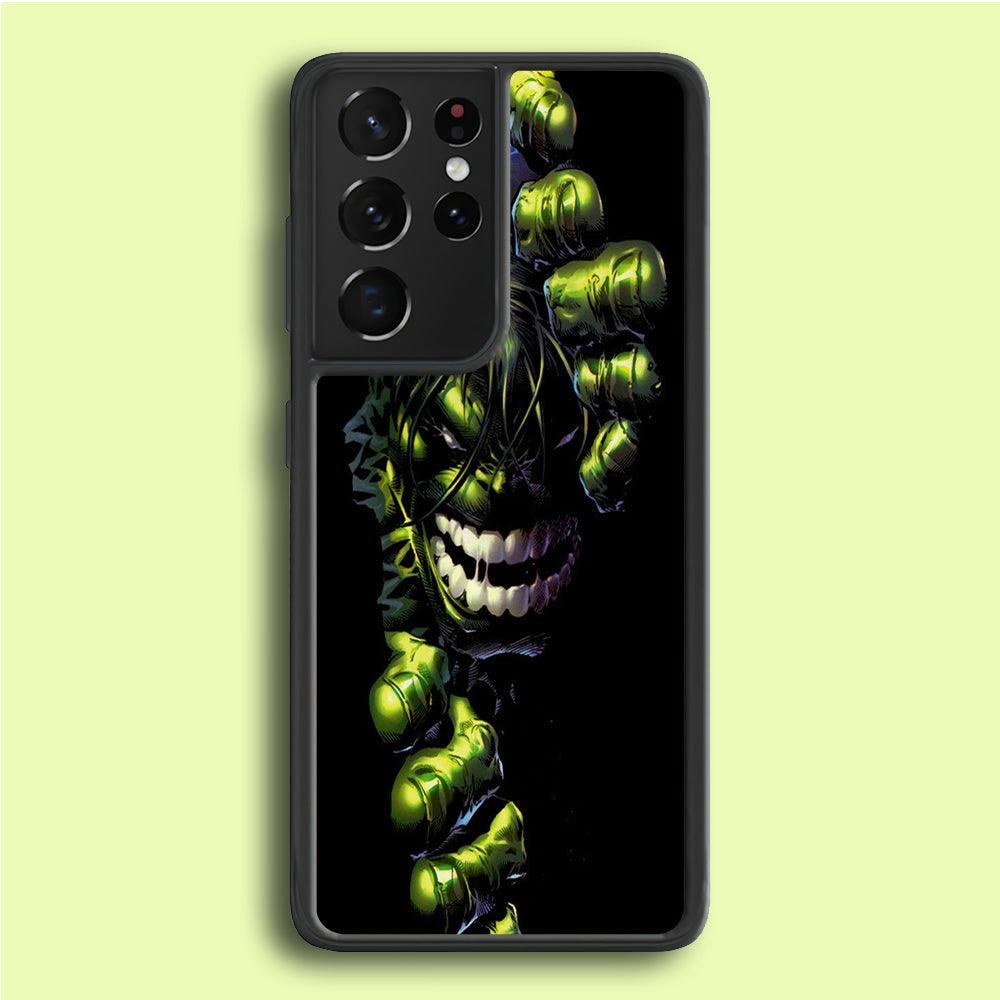 Hulk 001 Samsung Galaxy S25 Ultra Case-Rubber / White (2D Case)-Xtracase