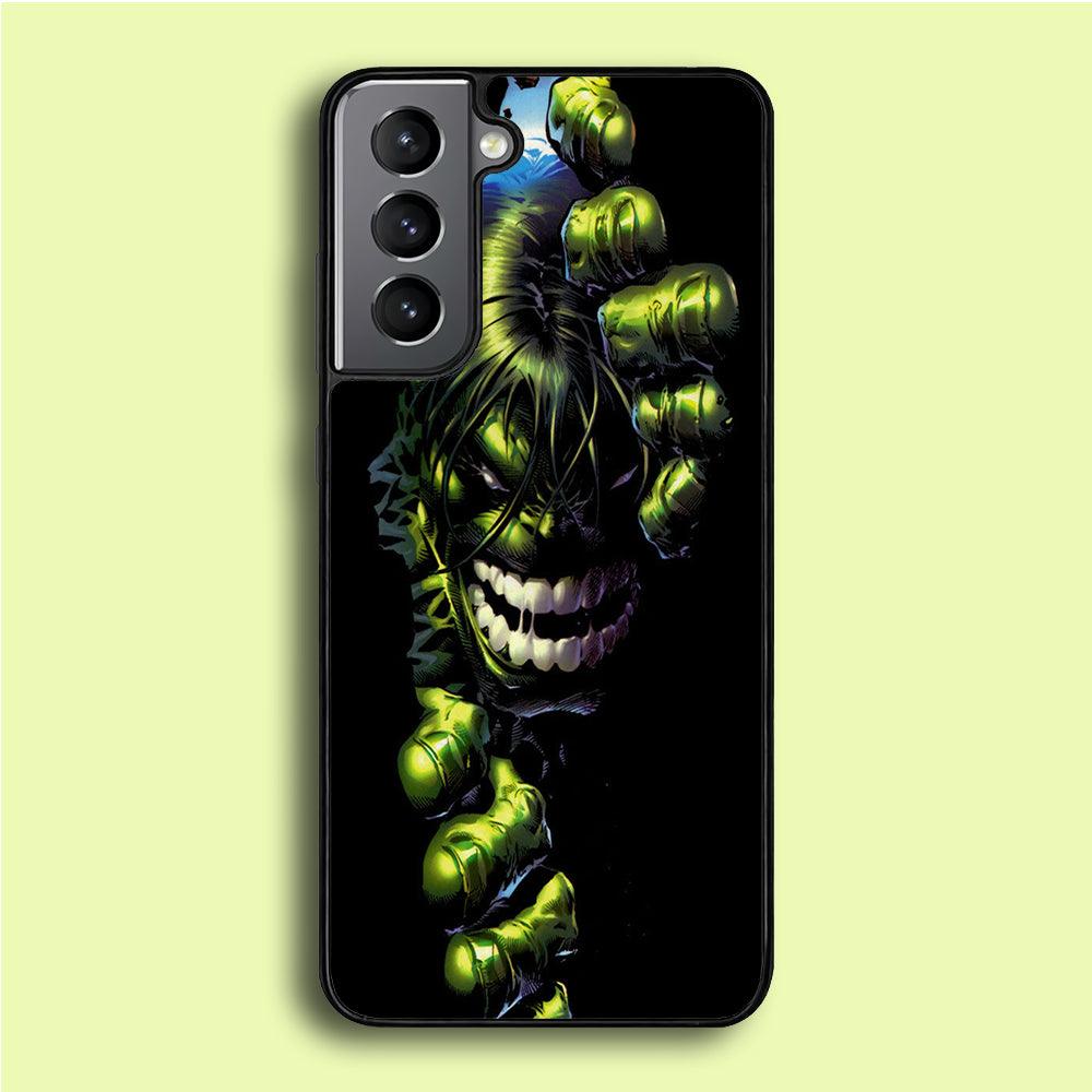 Hulk 001 Samsung Galaxy S21 Plus Case-Rubber / Black (2D Case)-Xtracase