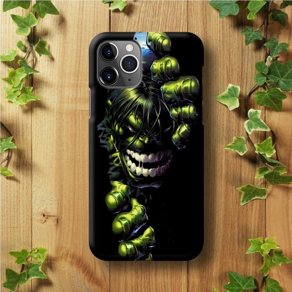 Hulk 001 iPhone 11 Pro Max Case-Plastic / Full Wrap (3D Case)-Xtracase