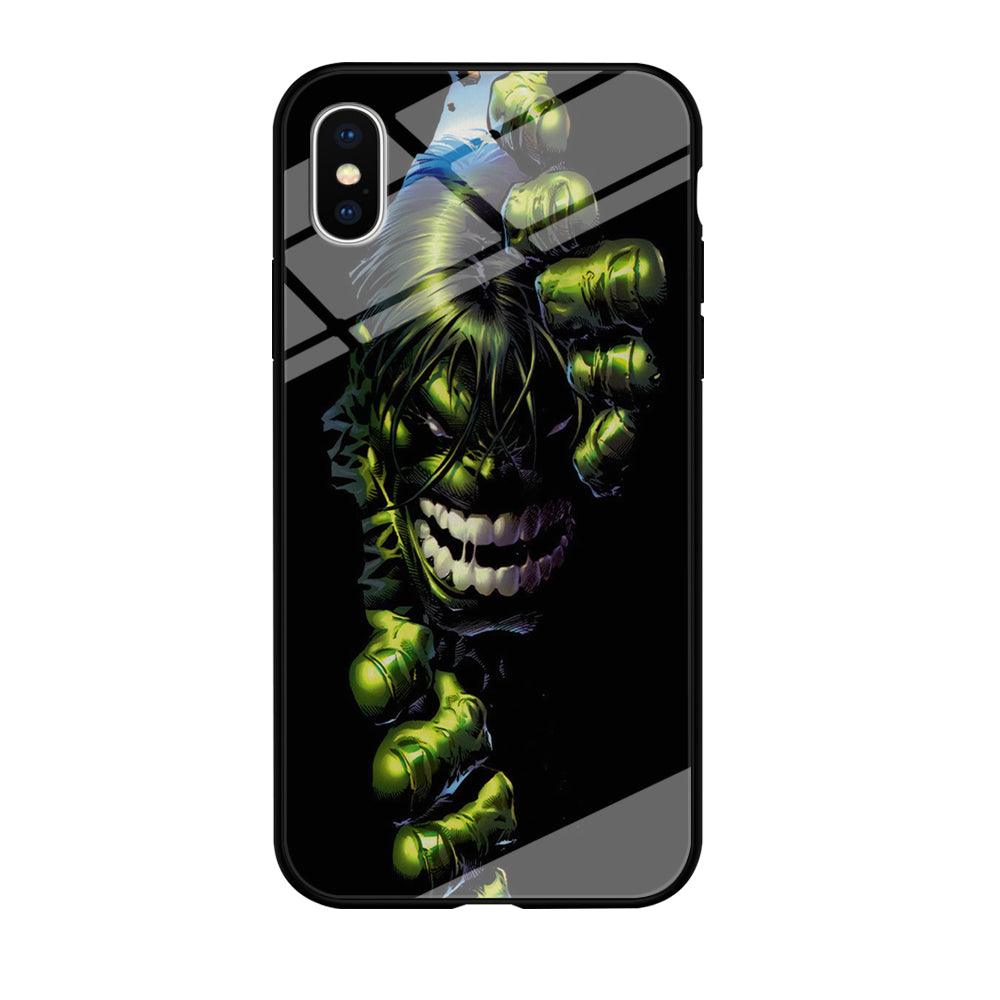Hulk 001 iPhone Xs Max Case-Tempered Glass Case-Xtracase