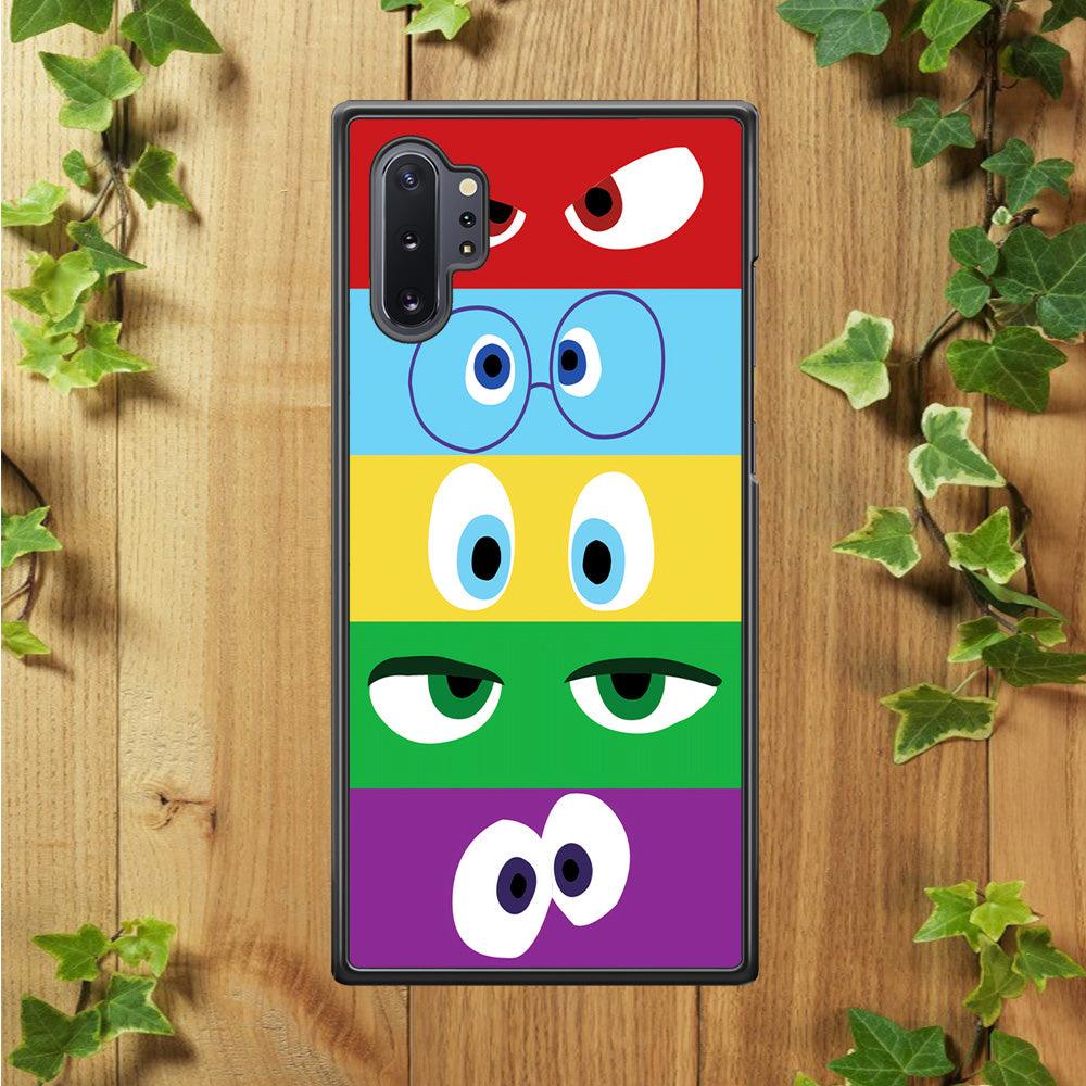 Inside Out Eyes Samsung Galaxy Note 10 Plus Case-Rubber / Black (2D Case)-Xtracase