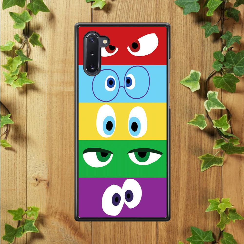 Inside Out Eyes Samsung Galaxy Note 10 Case-Rubber / Black (2D Case)-Xtracase