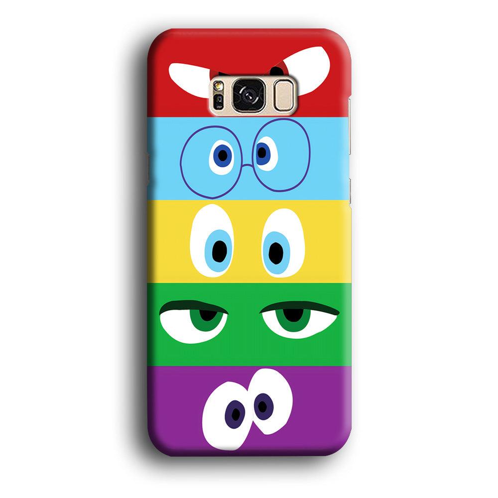 Inside Out Eyes Samsung Galaxy S8 Case-Plastic / Full Wrap (3D Case)-Xtracase