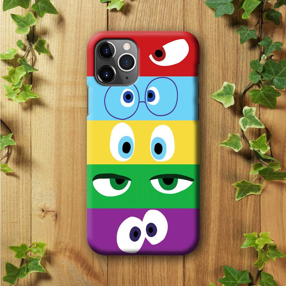 Inside Out Eyes iPhone 11 Pro Max Case-Plastic / Full Wrap (3D Case)-Xtracase