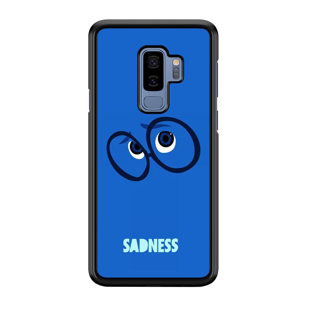 Inside Out Sadness Eyes Samsung Galaxy S9 Plus Case-Rubber / Black (2D Case)-Xtracase