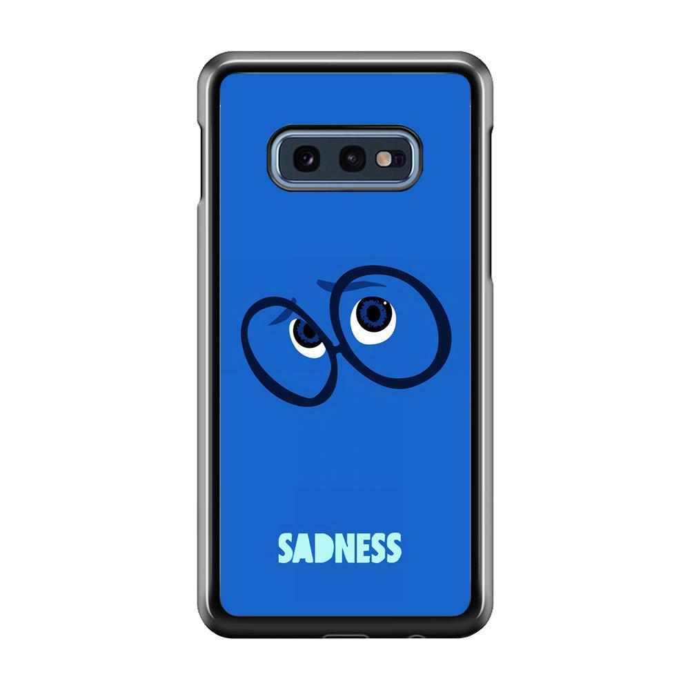 Inside Out Sadness Eyes Samsung Galaxy S10E Case-Rubber / Black (2D Case)-Xtracase