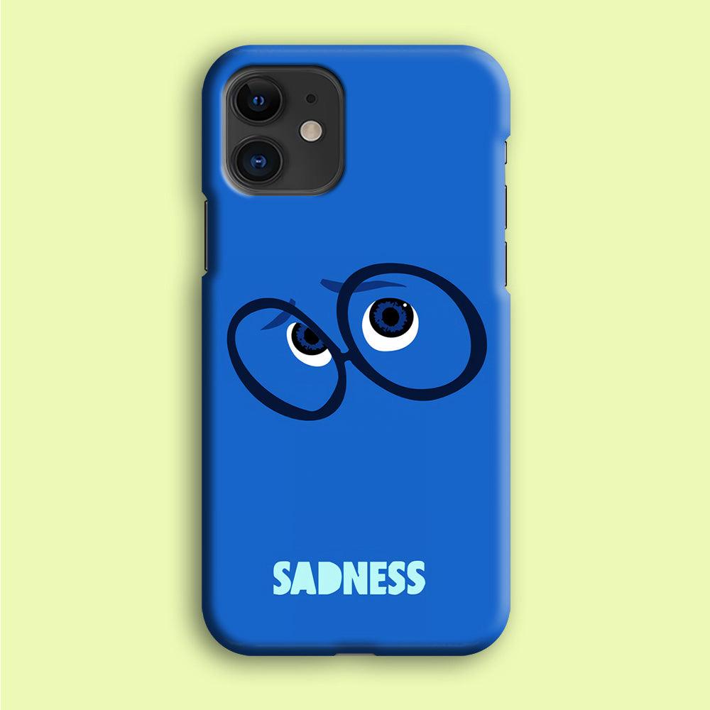 Inside Out Sadness Eyes iPhone 12 Case-Plastic / Full Wrap (3D Case)-Xtracase