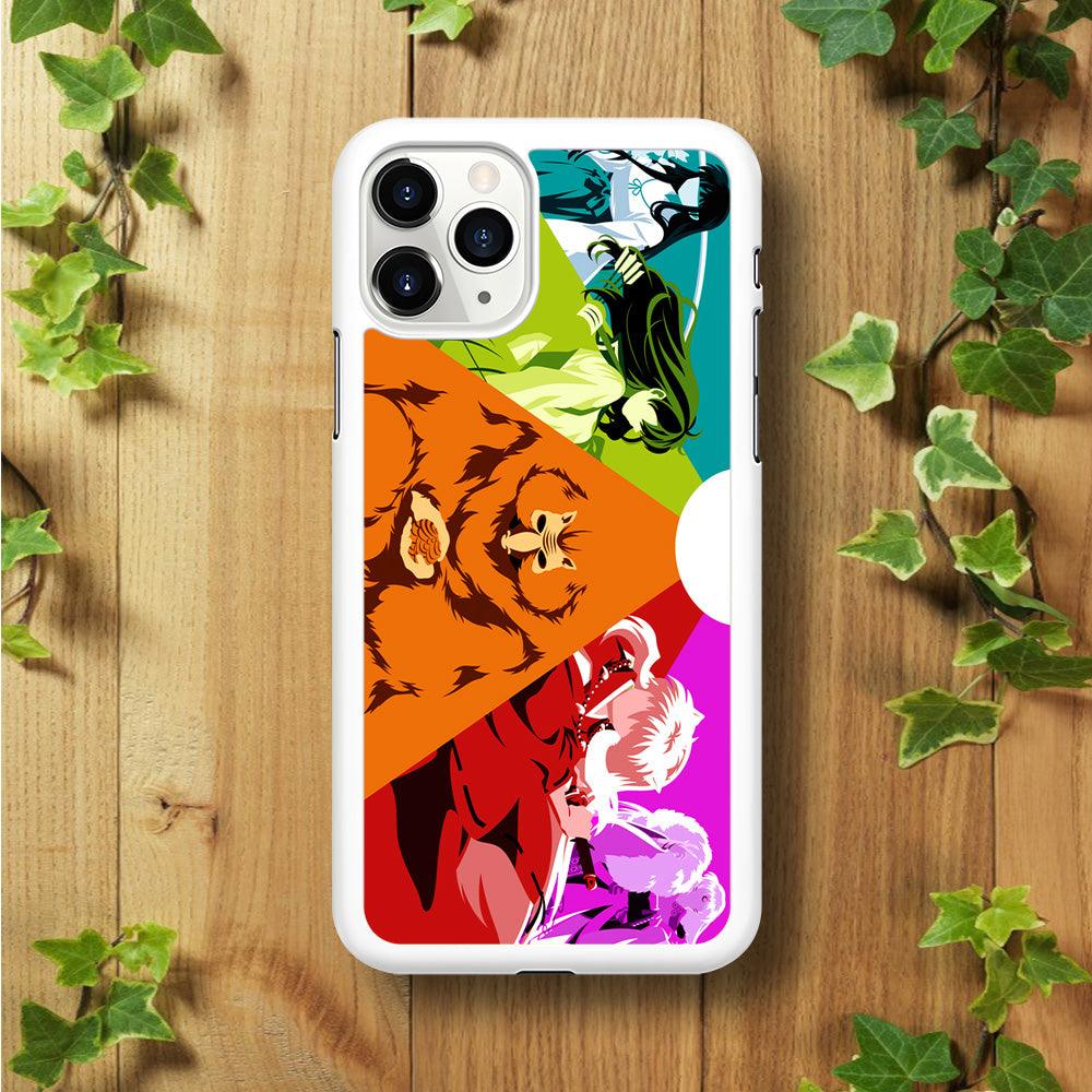 Inuyasha Characters iPhone 11 Pro Max Case-Rubber / White (2D Case)-Xtracase