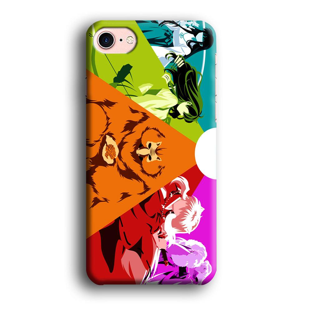 Inuyasha Characters iPhone 8 Case-Plastic / Full Wrap (3D Case)-Xtracase