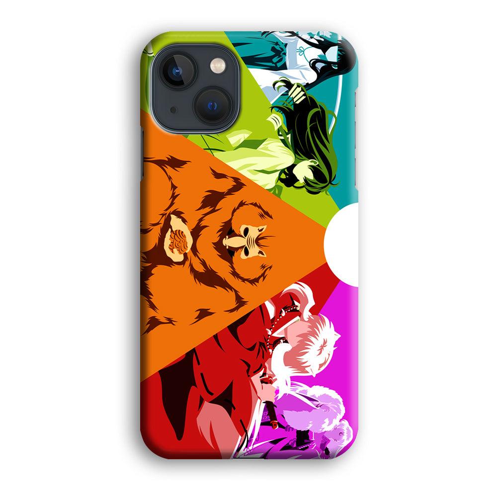 Inuyasha Characters iPhone 13 Mini Case-Plastic / Full Wrap (3D Case)-Xtracase