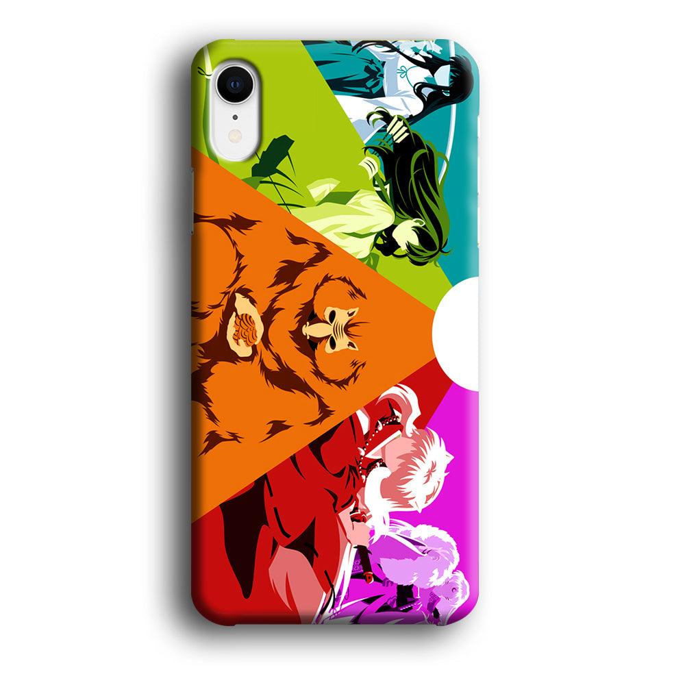 Inuyasha Characters iPhone XR Case-Plastic / Full Wrap (3D Case)-Xtracase