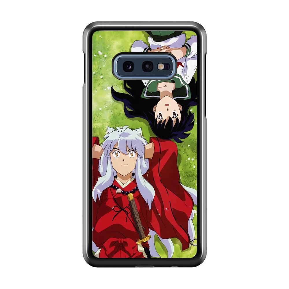 Inuyasha and Kagome Anime Samsung Galaxy S10E Case-Plastic / Full Wrap (3D Case)-Xtracase