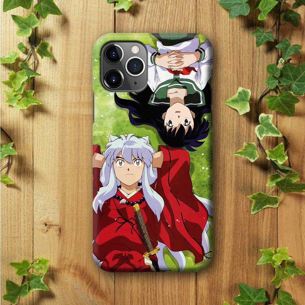 Inuyasha and Kagome Anime iPhone 11 Pro Case-Plastic / Full Wrap (3D Case)-Xtracase