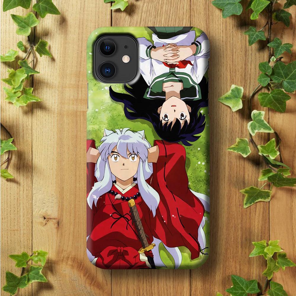 Inuyasha and Kagome Anime iPhone 11 Case-Plastic / Full Wrap (3D Case)-Xtracase