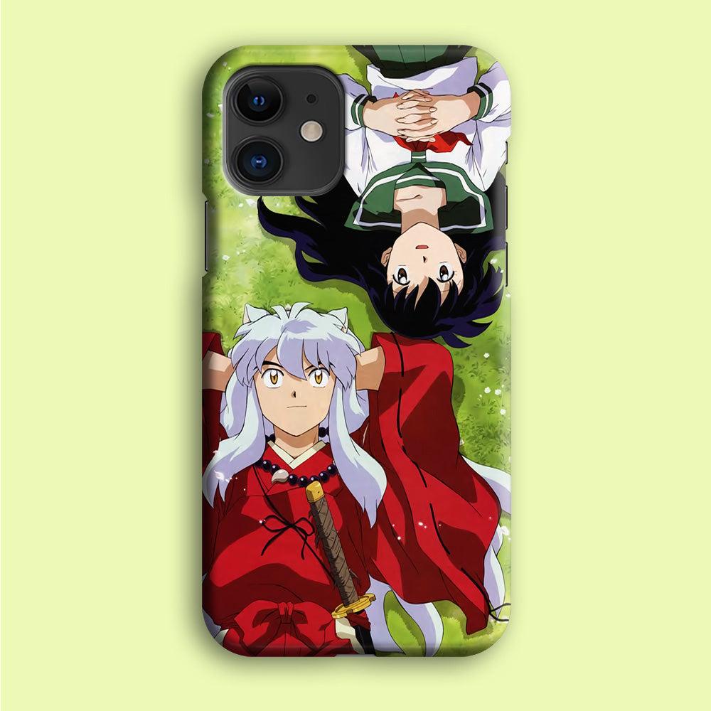 Inuyasha and Kagome Anime iPhone 12 Mini Case-Plastic / Full Wrap (3D Case)-Xtracase