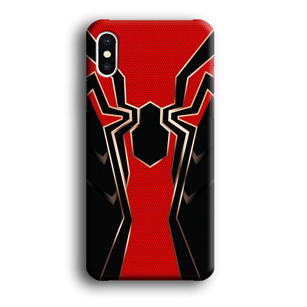 Iron Spiderman Armor iPhone Xs Case-Plastic / Full Wrap (3D Case)-Xtracase