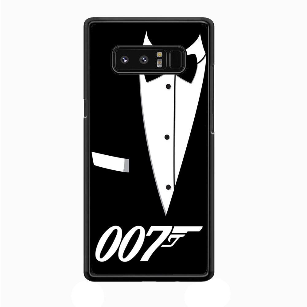 James Bond 007 Samsung Galaxy Note 8 Case-Rubber / White (2D Case)-Xtracase