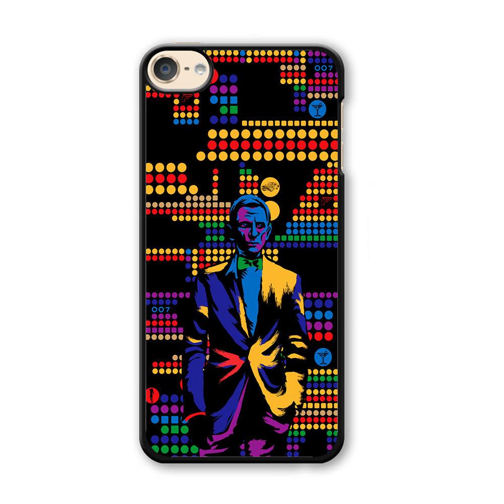 James Bond Abstract Art iPod Touch 6 Case-Plastic / White (2D Case)-Xtracase