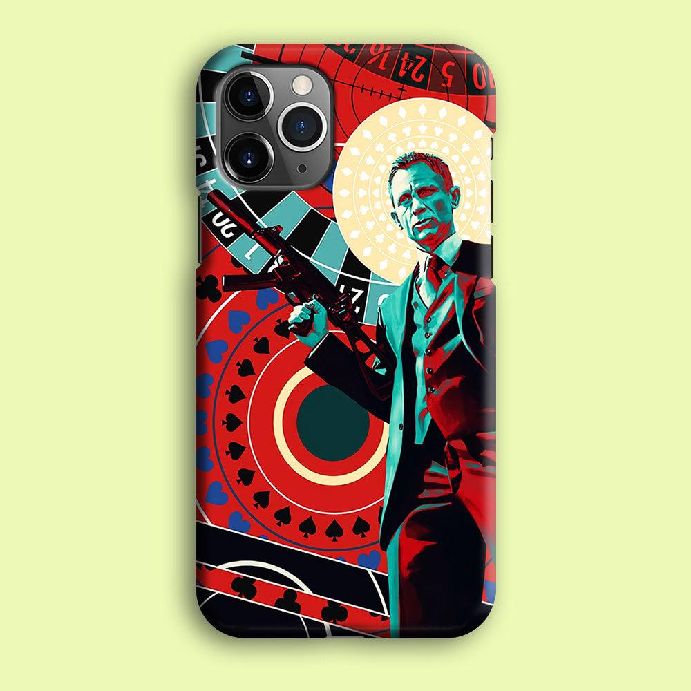 James Bond Poster Casino iPhone 12 Pro Case-Plastic / Full Wrap (3D Case)-Xtracase